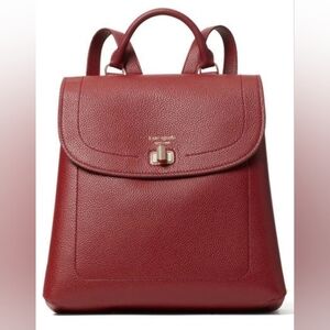 Kate Spade New York Medium Leather Essential Red Backpack Purse